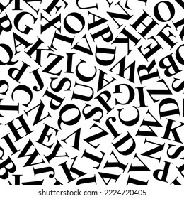 letras sobre fondo negro con un patrón impecable.