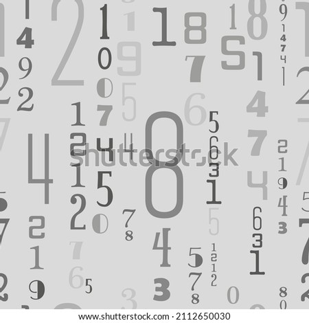 letters on black background with seamless pattern.