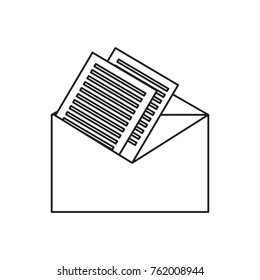 letters on a envelope icon