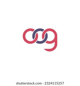 Letters OOG Monogram logo design