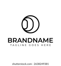 Letters OOO Monogram Circle Logo, suitable for any business with O OO or OOO Initials