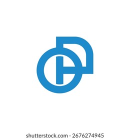 Buchstaben op Kreise Rad geometrische Logo Vektor 