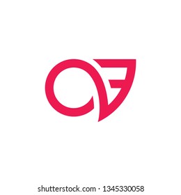 Buchstaben oder geometrisches Logo für schnelle Bewegungen, Vektorgrafik