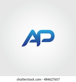 The Letters A And P Combined Icon Logo Templates. AP Initial Vector Design Element For Download