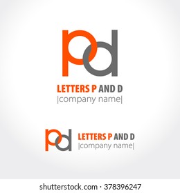 Letters P And D, Logo Design