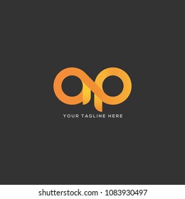 Letters A P, A & P joint logo icon vector template.