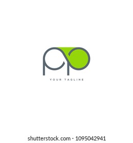 Letters P & P joint logo icon vector template.
