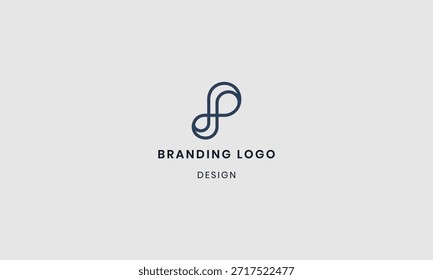 Letras P diseño de logotipo. Diseño creativo y moderno.