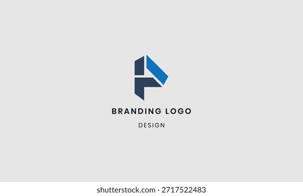 Letras P diseño de logotipo. Diseño creativo y moderno.