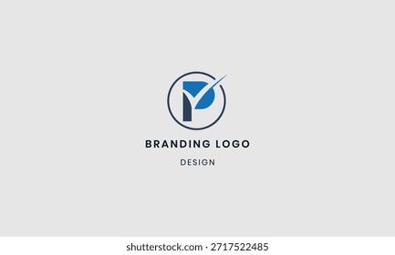 Letras P diseño de logotipo. Diseño creativo y moderno.