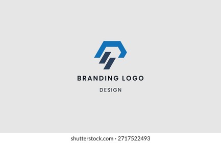Letras P diseño de logotipo. Diseño creativo y moderno.