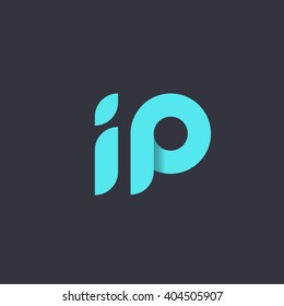 letters I P logo icon design