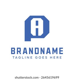 Letras Logotipo do Monograma PA, adequado para qualquer negócio com iniciais PA ou AP