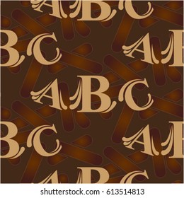 Letters  pattern. Background texture.  Vector illustration.