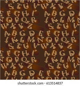 Letters  pattern. Background texture.  Vector illustration.