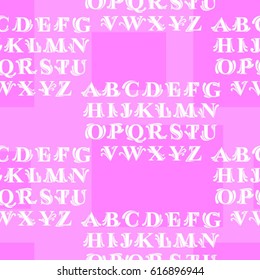 Letters  pattern. Background texture.  Vector illustration.