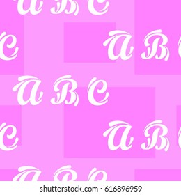 Letters  pattern. Background texture.  Vector illustration.