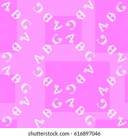 Letters  pattern. Background texture.  Vector illustration.