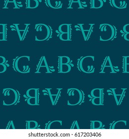 Letters  pattern. Background texture.  Vector illustration.