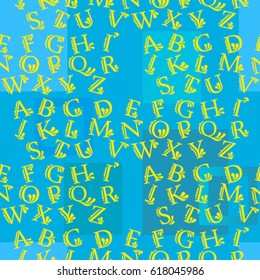 Letters  pattern. Background texture.  Vector illustration.