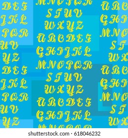 Letters  pattern. Background texture.  Vector illustration.