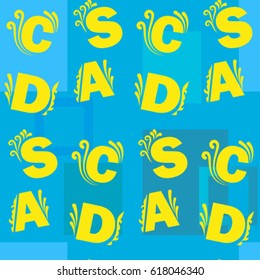 Letters  pattern. Background texture.  Vector illustration.