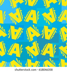 Letters  pattern. Background texture.  Vector illustration.