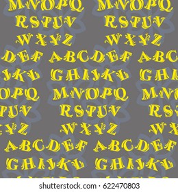 Letters  pattern. Background texture.  Vector illustration.