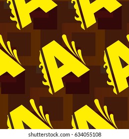 Letters  pattern. Background texture.  Vector illustration.