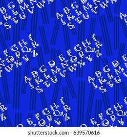 Letters  pattern. Background texture.  Vector illustration.