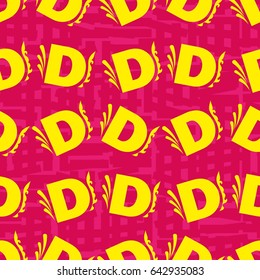 Letters  pattern. Background texture.  Vector illustration.