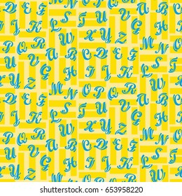Letters  pattern. Background texture.  Vector illustration.
