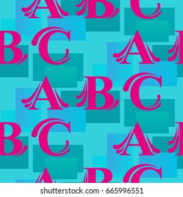 Letters  pattern. Background texture.  Vector illustration.