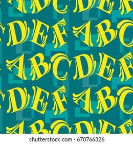 Letters  pattern. Background texture.  Vector illustration.