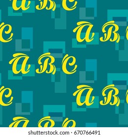 Letters  pattern. Background texture.  Vector illustration.