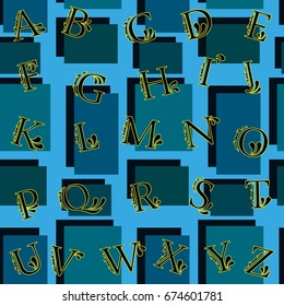 Letters  pattern. Background texture.  Vector illustration.