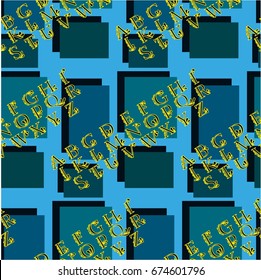 Letters  pattern. Background texture.  Vector illustration.