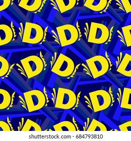 Letters  pattern. Background texture.  Vector illustration.