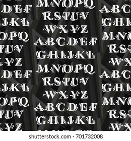 Letters  pattern. Background texture.  Vector illustration.