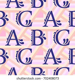 Letters  pattern. Background texture.  Vector illustration.