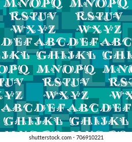 Letters  pattern. Background texture.  Vector illustration.
