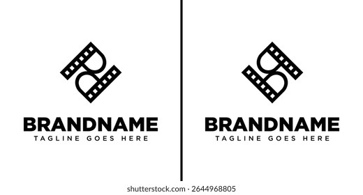 Letras PD ou BQ Film Logo, para PD PB BP PQ QP BD DB BQ QB DQ QD BB PP DD QQ iniciais
