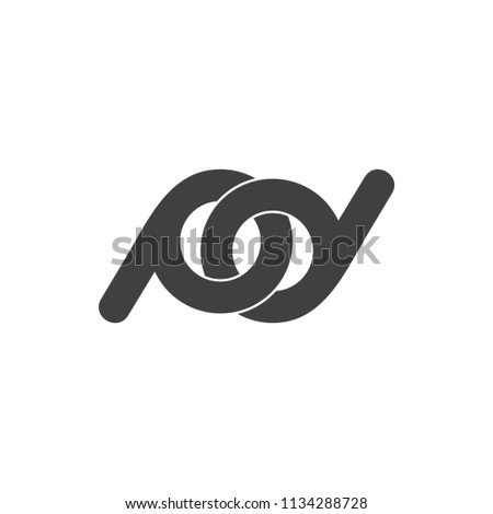letters pd linked monogram logo vector