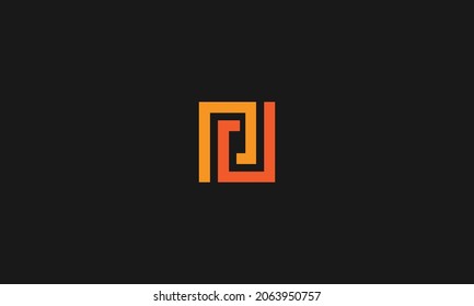LETTERS PD LOGO DESIGN WITH NEGATIVE SPACE EFFECT FOR ILLUSTRATION USE