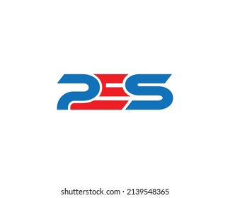 Letters PES Logo Icon Design Creative Idea Concept Vector Template.