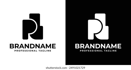 Letters PL Monogram Logo, , suitable for any business with PL or LP initials