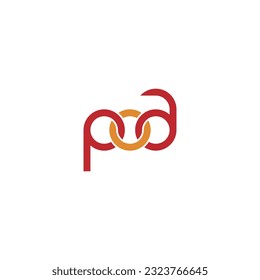 Diseño del logotipo del monograma POA
