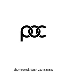 Letters POC Logo Simple Modern Clean