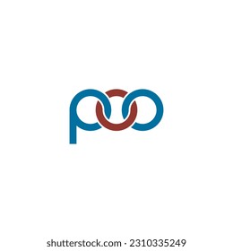 Diseño del logotipo del monograma POO