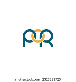 Letters POR Monogram logo design